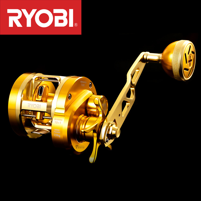 Ice Fishing Reel - JaponyaRYOBIRyobiVARIUSValius Gold Demir Plaka Makarası Tam